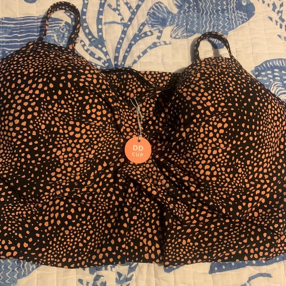 SEAFOLLY Safari Spot DD Twist Front Singlet Tankini NEW without tag - Picture 10 of 11